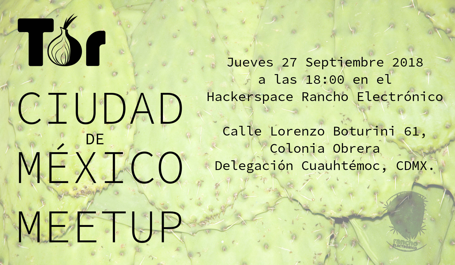 Tor meetup Mexico city - 27th september 2018; Tor Meetup Ciudad de Mexico, 27/09/2018